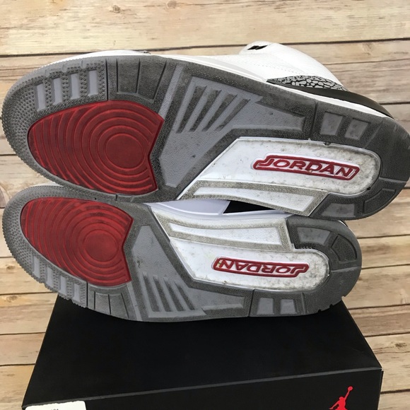 Jordan Retro 3 size 8.5 White cement 2011 Rare - Picture 6 of 8